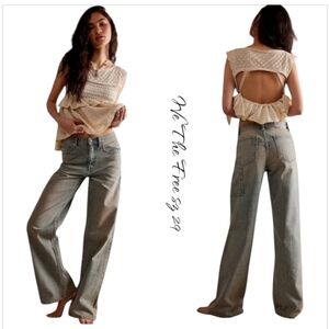 NWT Free People We The Free Tinsley Baggy High Rise Jeans sz 29